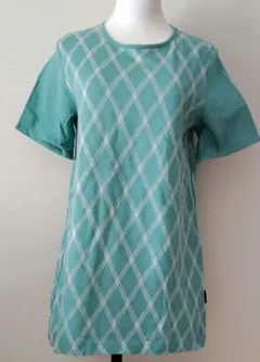 CROCODIL ミントグリーン 半袖Tシャツロング丈Ｌサイズ#263