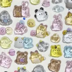 【ラス1】シール　動物　オバケーヌ　ボンボンドロップシール　うるちゅる　おばけ