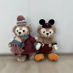 ダッフィー　シェリーメイ　ぬいぐるみキーホルダー　ディズニーシー