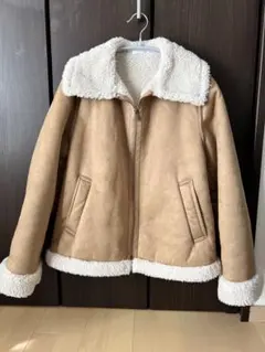 UNIQLO ◆ムートン風 防風 ボアジャケット◆ Mサイズ　USED美品