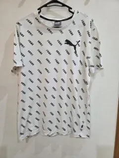 PUMA ロゴプリント Tシャツ XL ホワイト【P4】