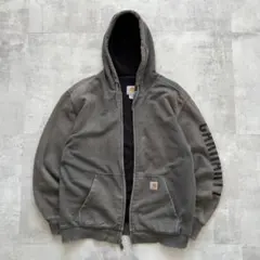 USA規格　carhartt カーハート　フェード　パーカー　褪色　ワーク　M