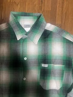 【CalTop】【made in USA】オンブレチェック グリーン