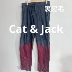 Cat & Jack グレー/レッド　裏起毛
