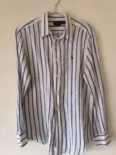 POLOラルフローレンストライプ長袖シャツ