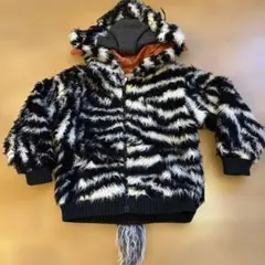 キッズ アウター コート 100cm MPS しまうま柄 子供服　双子