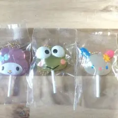 サンリオ　カラフルキャンディーチャーム　マイメロ　けろけろけろっぴ　ウサハナ