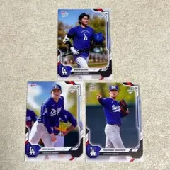 Topps NOW 大谷翔平 山本由伸 佐々木朗希 ドジャース 3枚セット