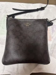 Coach ダークブラウン ショルダーバッグ