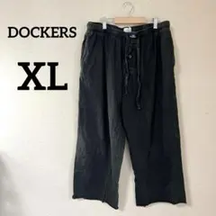 DOCKERS 黒 【XL】カジュアル パンツ スウェット ハーフパンツ