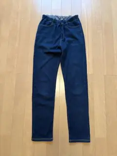 無印良品　スリムストレッチ デニムロングパンツ　150