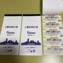 ノジマ 株主優待 10%割引券 58枚