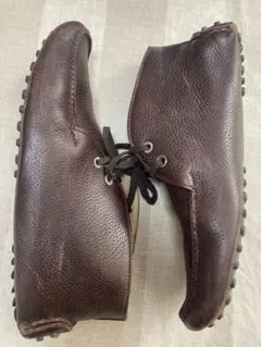 カーシュー ドライビングシューズ ブラウン