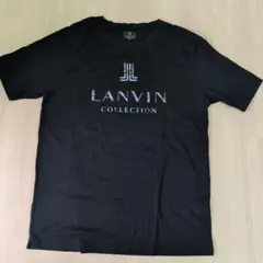 美品　LANVIN Tシャツ 半袖 ロゴ プリント 黒 ブラック М　メンズのサムネイル