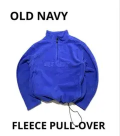 90s-00sオールドネイビー フリースハーフジッププルオーバー