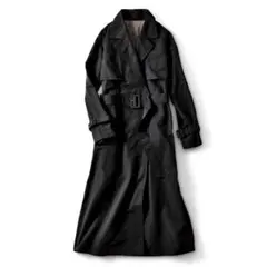 t.yamai × IEDIT ブラックトレンチコート フェリシモのサムネイル
