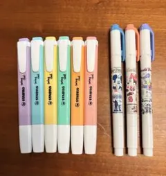 ★ほぼ未使用★ STABILO & Disney 蛍光ペン　まとめ売り　9本のサムネイル
