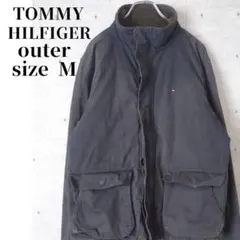 古着TOMMY HILFIGER ブルゾン スタンドカラー ワークネイビーM