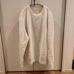 UNIQLO アイボリー スウェットプルオーバー　トレーナー L