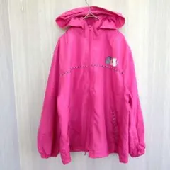 BONITA アウター ナイロンジャンパー フード付き 猫 ピンク M〜L