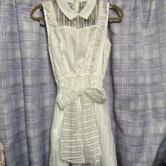 【夏物セール❤】リズリサ 白 ワンピース ストライプ