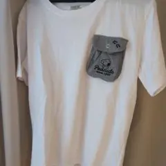 PEANUTS スヌーピー ポケット付き Tシャツ M