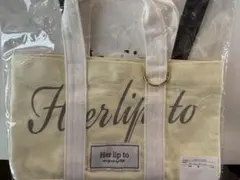 ハーリップトゥ ルミネ限定トートバッグ yellow