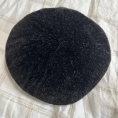 ダークグレー ベレー帽 ポリエステル100%