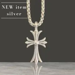 シルバークロスネックレス 十字架　タイニー レディース メンズ 重厚