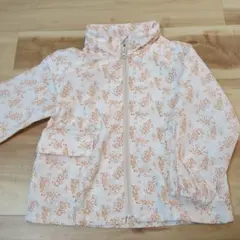 アプレレクール　オレンジ　花柄　ジャンパー　110