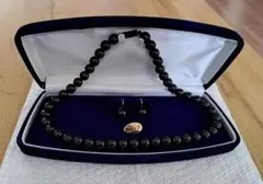 黒サンゴ ネックレス イヤリング セット