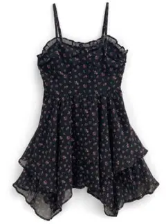 イレヘムキャミソール花柄ミニワンピース[dk1351