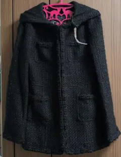 Coup de Chance フード付き黒ジャケット