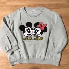 ミッキー　ミニー　裏起毛トレーナー　120