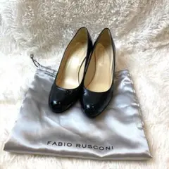 FABIO RUSCONI エナメルパンプスアーモンドトゥ　23cm イタリア製