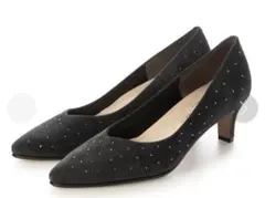 Melmoメルモ キラキラスタッズポインテッドトゥパンプス　23cm ほぼ未使用