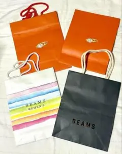 BEAMS ショッピングバッグ ショッパー　紙袋　プレゼント袋　4点セットのサムネイル