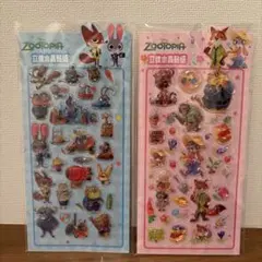 ズートピア ボンボンドロップ 風シール ２枚セット