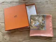 新品保管品　エルメスHERMESカレ90 スカーフAxis Mundi シルク