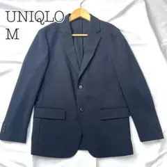 美品 　UNIQLOユニクロ 感動ジャケット テーラードジャケット ネイビー M