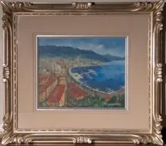 佐藤徹　油彩画 南フランス風景画 額装済み アート 佐藤徹 油彩画 南フランス風景画 額装済み アート - メルカリ