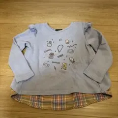 クレードスコープ　刺繍　ショルダーフリル　トレーナー