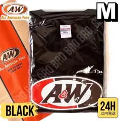 【ブラック】新品 A＆W ロゴ Tシャツ 正規 山田レン Mサイズ