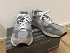 美品正規 NEW BALANCE M992GR USA製 スニーカー 815P▲ 992シリーズ NEW BALANCE M992GR MADE IN U.S.A. width:D GRAY
