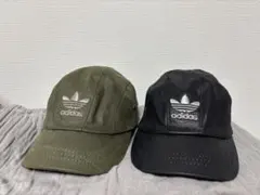 adidas adidas originalトレフォイル キャップ 古着 レザー