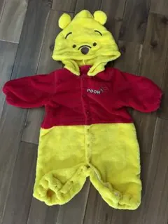 ★美品★ プーさん モコモコ　フリースロンパース