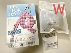 POP MART LABUBU Pin For Love アルファベットＷ