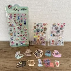ズートピア シール 立体シール 3Dシール フレークシール ぷくぷく お裾分け