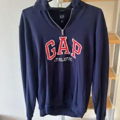 GAP アスレチック ジップアップパーカー ネイビー