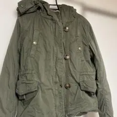 オリーブグリーン ミリタリージャケット ボア内側